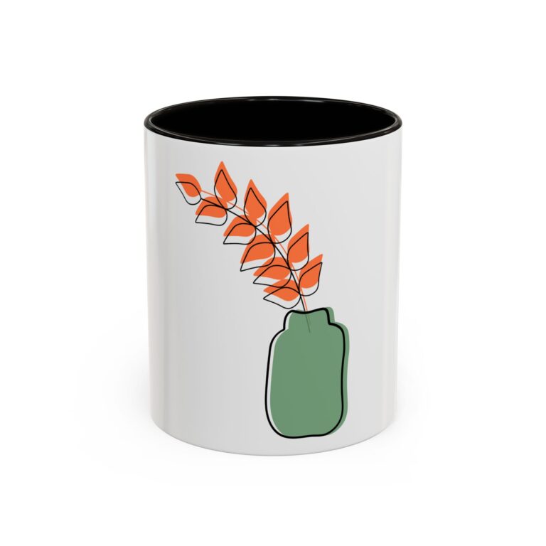 Colorful Floral Design Mug - 11oz & 15oz