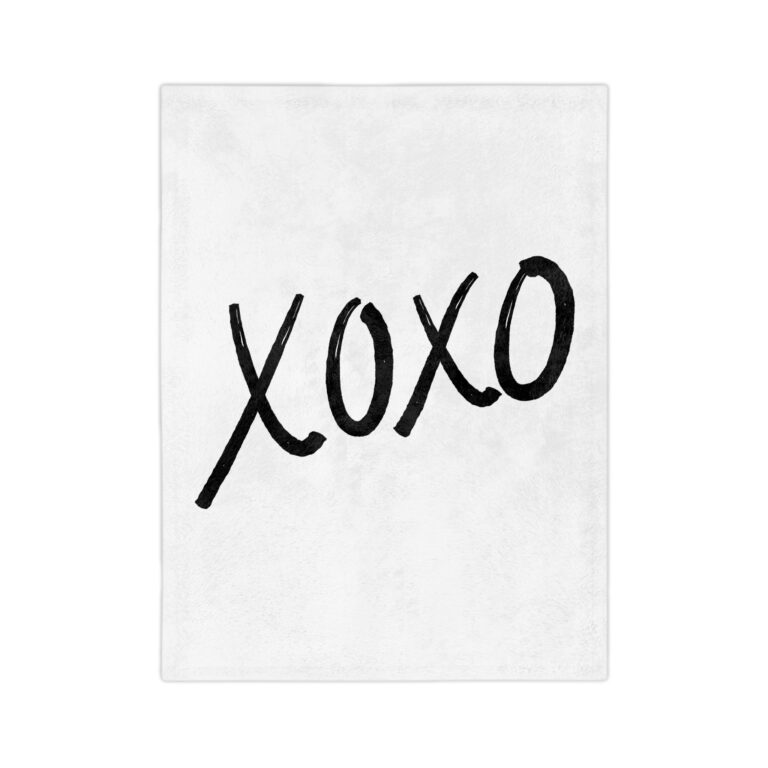XOXO Velveteen Microfiber Blanket - Cozy & Stylish Home Decor