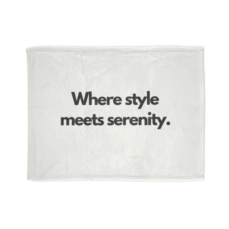 Where Style Meets Serenity Fleece Blanket — Minimalist Cozy Throw