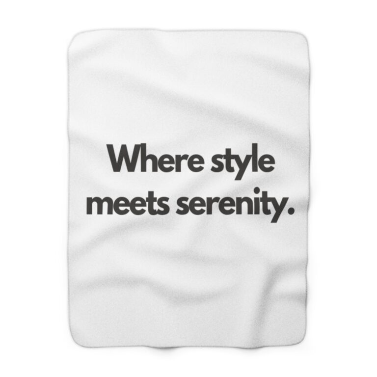 Sherpa Fleece Blanket — "Where style meets serenity." Cozy Luxury Throw for Home, Gifts & Relaxation