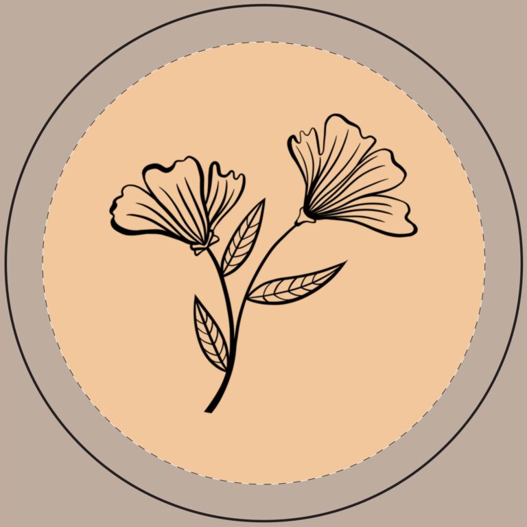 Engraved Floral Soy Candle 14oz — Scented Aromatherapy Candle with Botanical Design