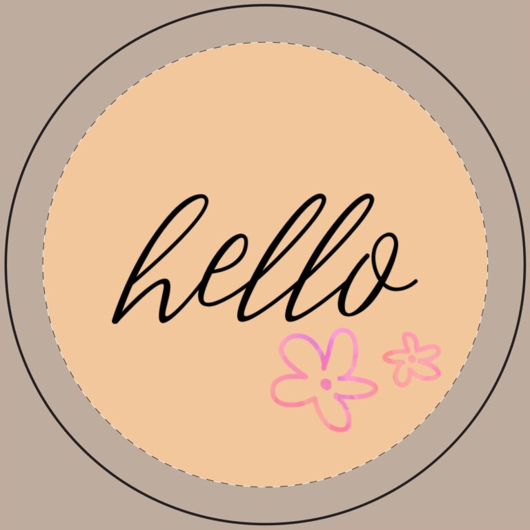 Soy Candle — "Hello" Engraved 14 oz Scented Candle with Floral Accent