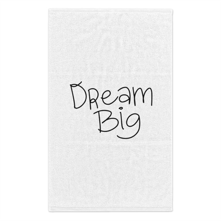Rally Towel — "Dream Big" Motivational Sports Towel (11x18)