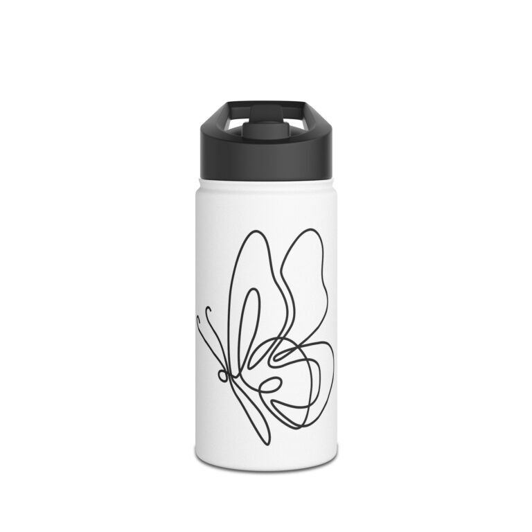 Minimalist Butterfly Stainless Steel Water Bottle