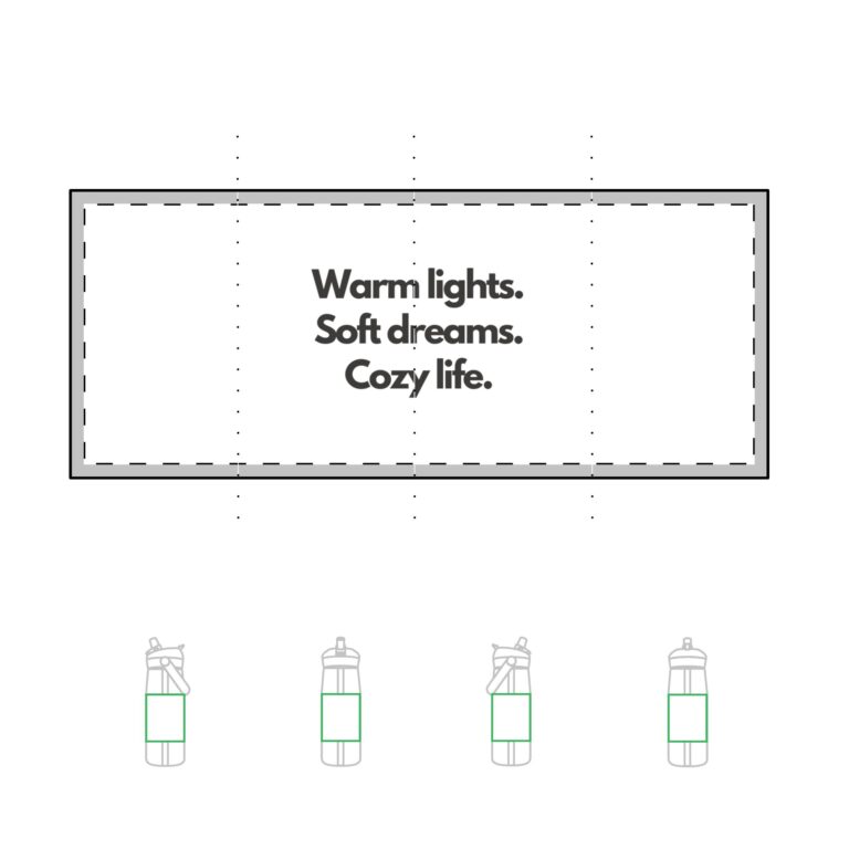 25oz Flip Straw Bottle — 'Warm lights. Soft dreams. Cozy life.' Tritan Renew Water Bottle