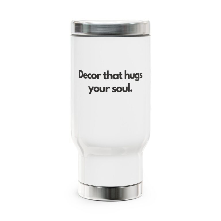 Stainless Steel Travel Mug with Handle, 14oz