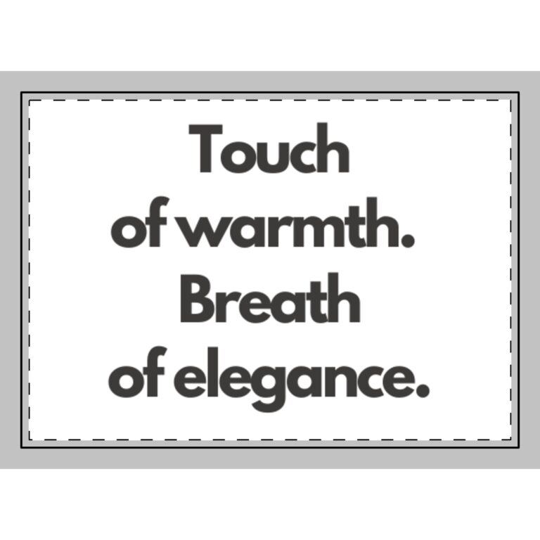 Touch of Warmth Breath of Elegance Rug — Cozy Decorative Accent Rug with Typography