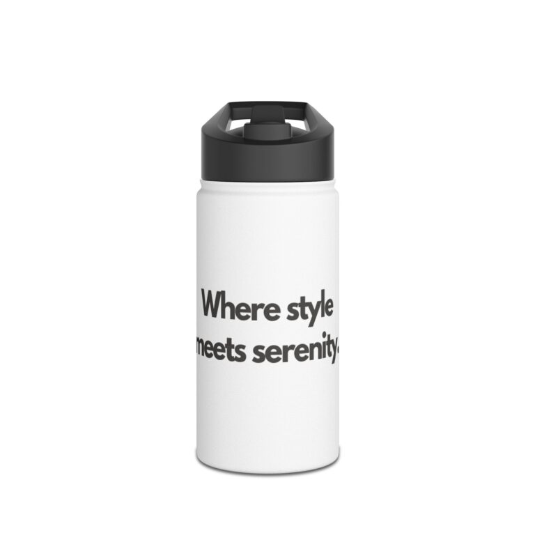 Serene Style Stainless Steel Water Bottle — "Where style meets serenity"