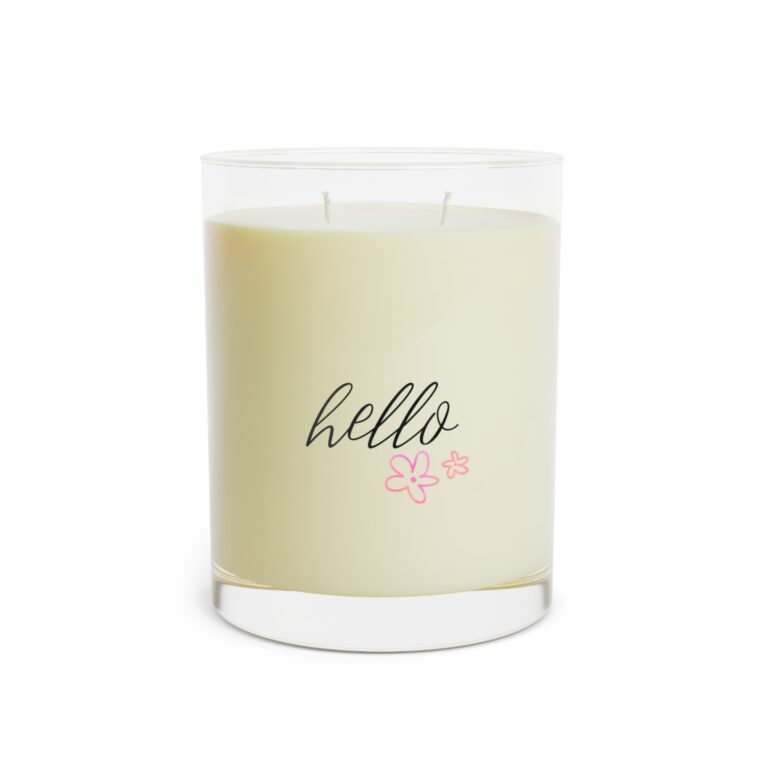 Hello Floral Scented Candle — 11oz Glass Jar