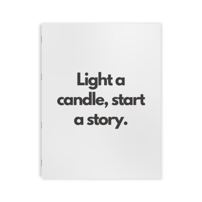 Coloring Book — "Light a candle, start a story" Minimal Line Art Relaxation Coloring Book