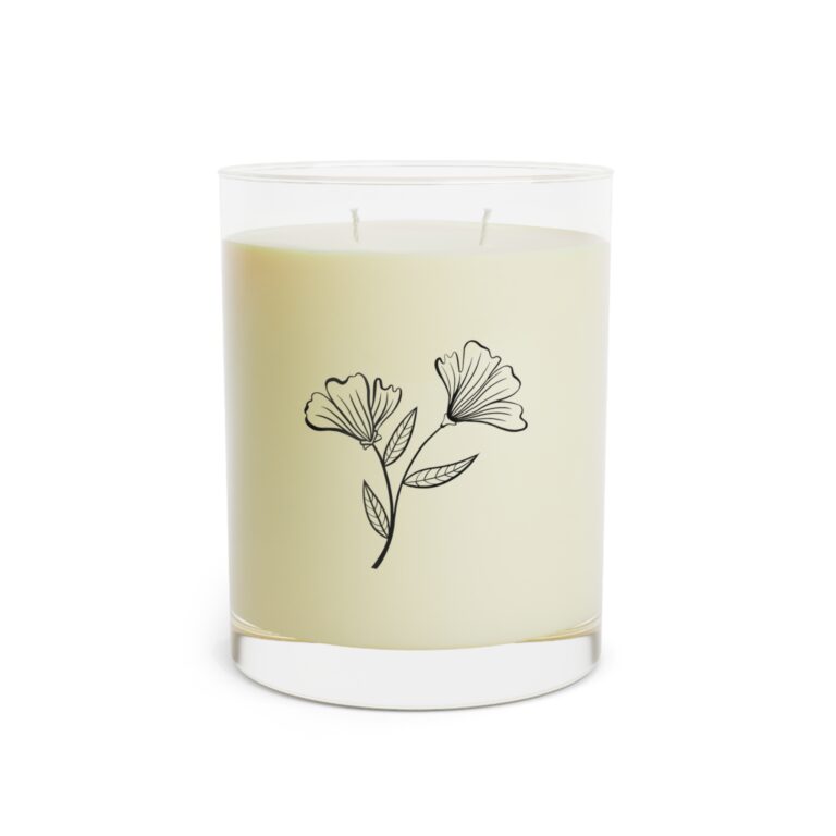 Botanical Floral Scented Candle - 11oz Glass Jar