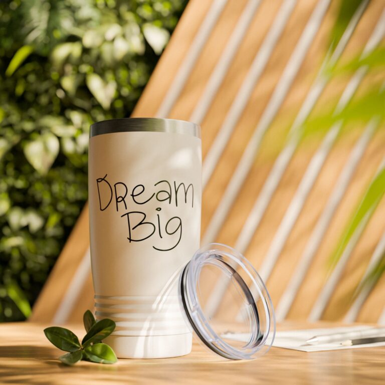 20oz 'Dream Big' Insulated Tumbler – Inspirational Stainless Travel Cup