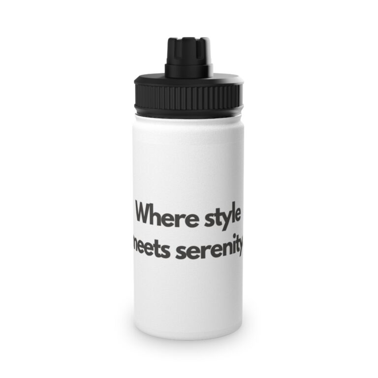 Where Style Meets Serenity Stainless Steel Sports Water Bottle