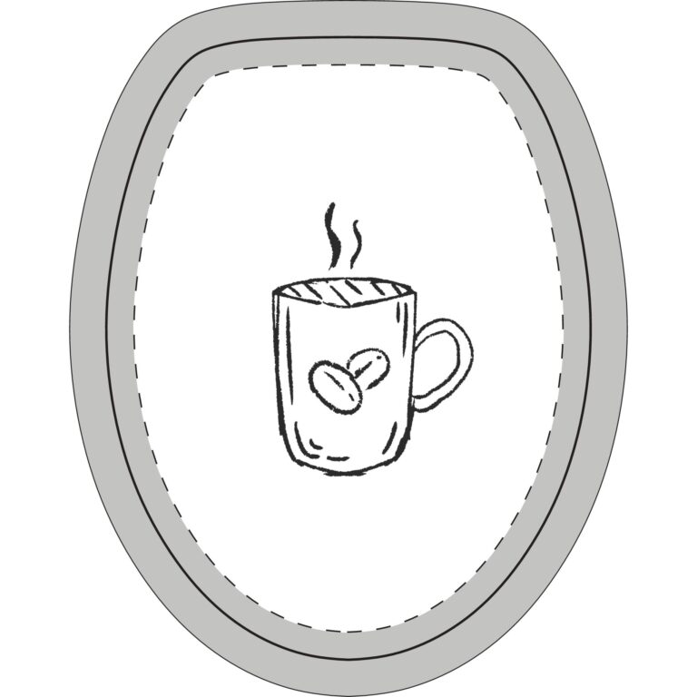 Coffee Mug Toilet 3-Piece Bathroom Mat Set — Cozy Coffee Bath Decor