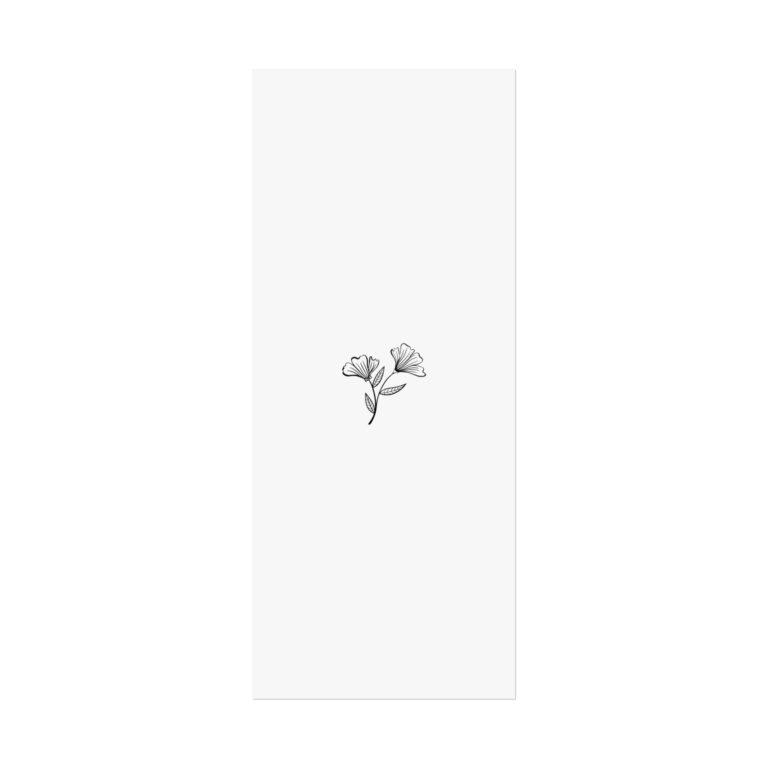 Minimal Botanical Fine Art Poster — Small Delicate Flower Illustration