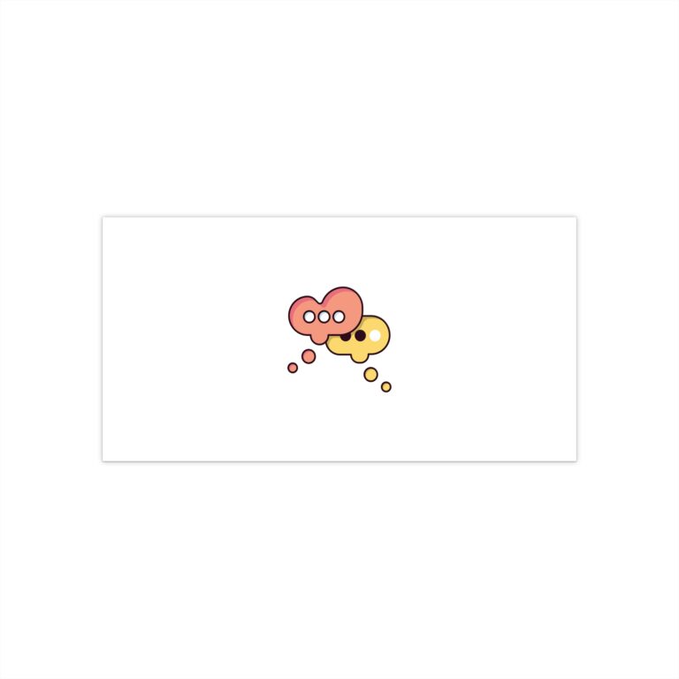 Cute Chat Bubble Sticker — Colorful Conversation Bumper Sticker