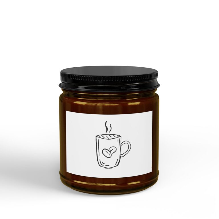 Scented Soy Candles with Black Lid, (4 and 9oz)