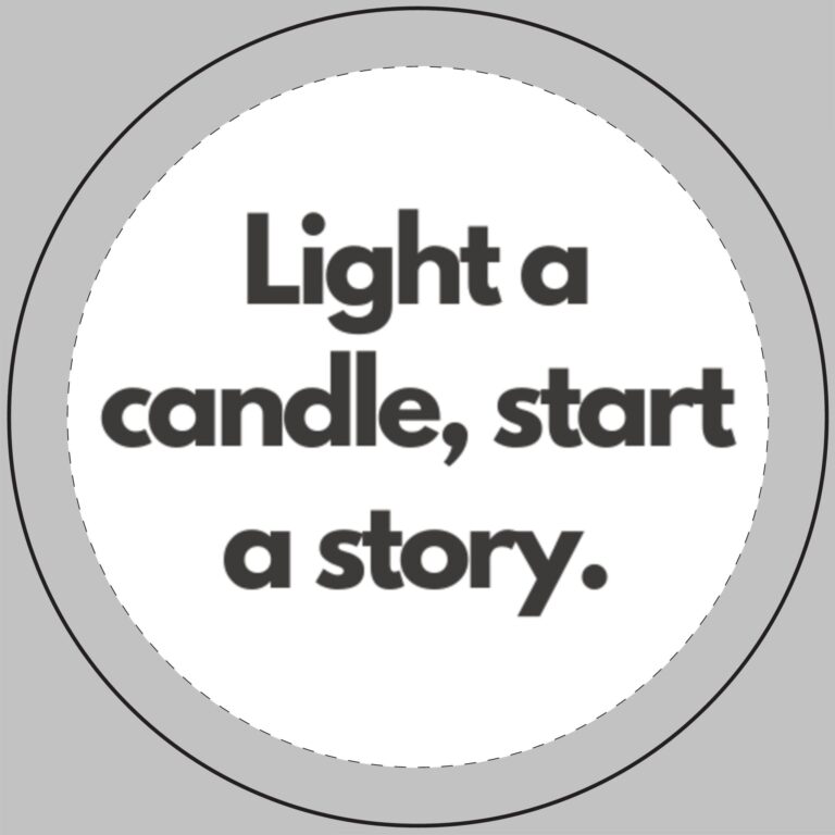 Scented Soy Candle — "Light a Candle, Start a Story" 14oz Engraved