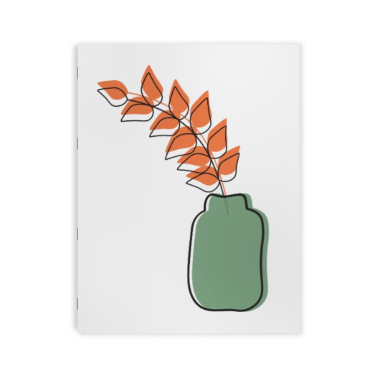 Botanical Vase Coloring Book — Minimal Floral Line Art for Adults & Kids