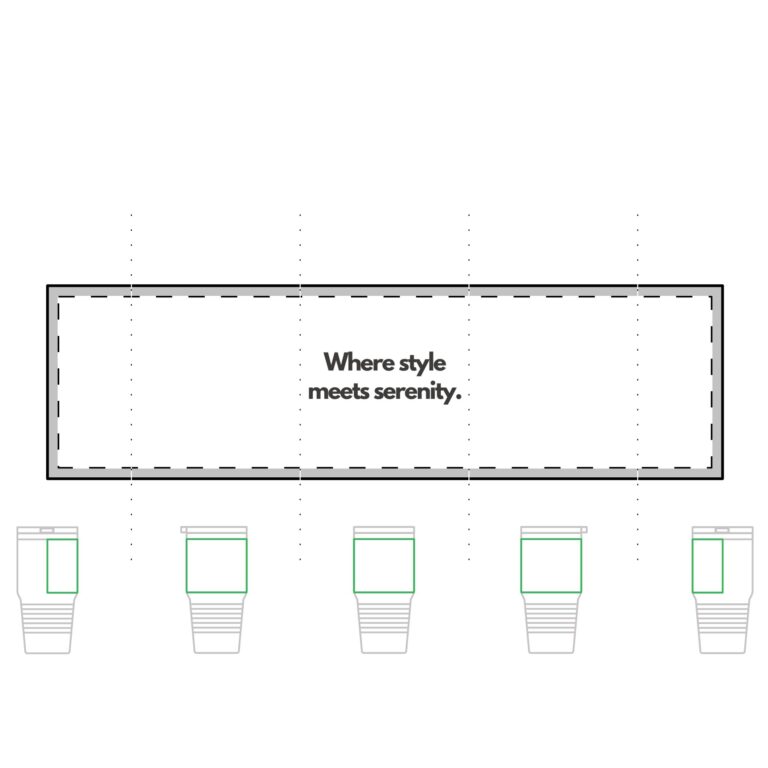 Tumbler - "Where style meets serenity." 30oz Insulated Travel Cup