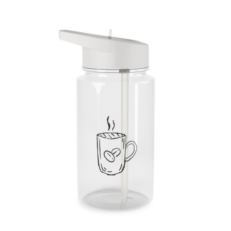 Tritan Water Bottle — Cute Coffee Mug Sketch Travel Bottle
