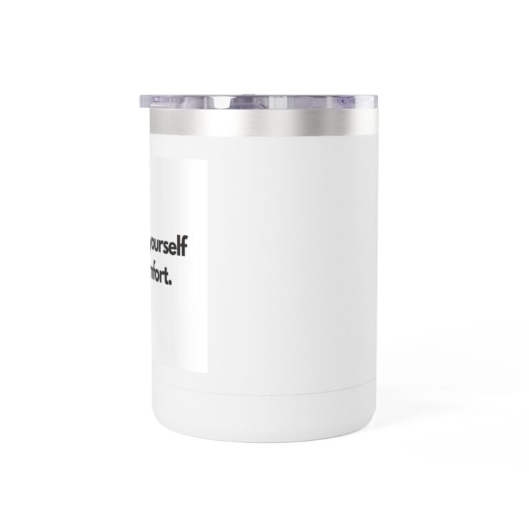 15oz Insulated Coffee Tumbler Mug — Minimal White Travel Mug