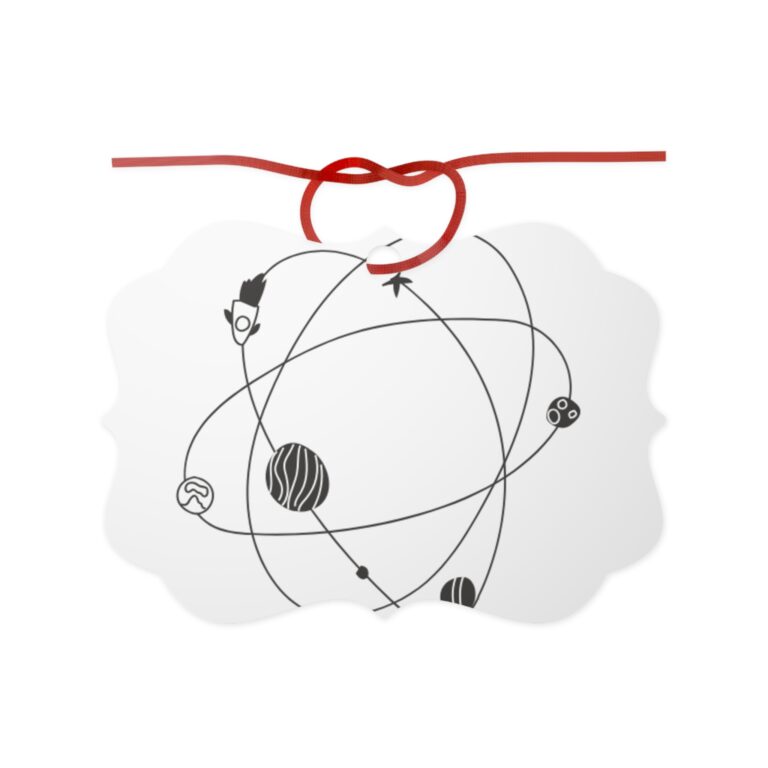 Space Orbit Aluminum Ornament – Solar System Decorative Ornament