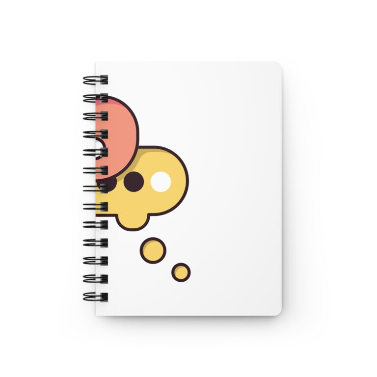 Thought Bubble Spiral Notebook — Cute Cartoon Brainstorm Journal