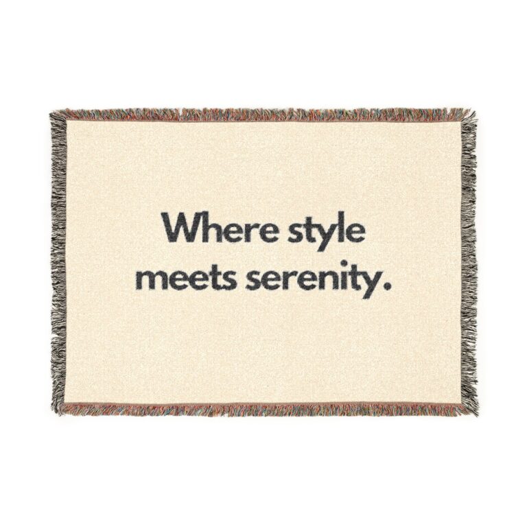 Woven Blanket — "Where style meets serenity." Throw Blanket for Cozy, Stylish Home Décor