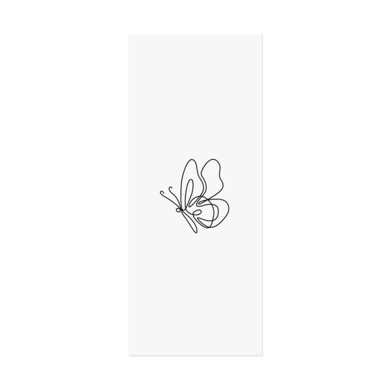 Minimalist Butterfly Fine Art Poster — Single Line Wall Art Print