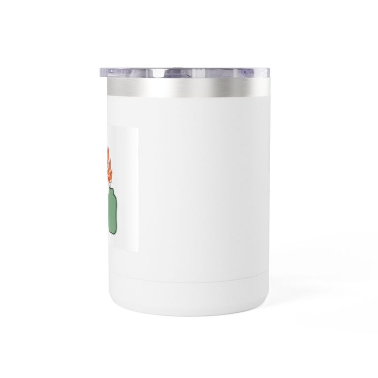 15oz Insulated Coffee Tumbler Mug with Floral Succulent Design