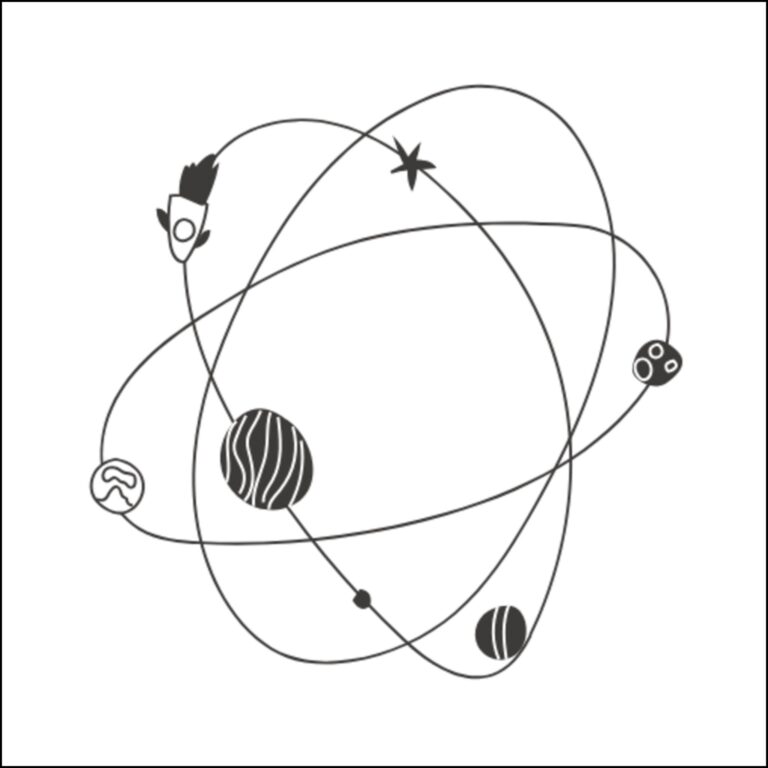 Orbit Planets Acrylic Ornament — Custom Space-Themed Holiday Decoration