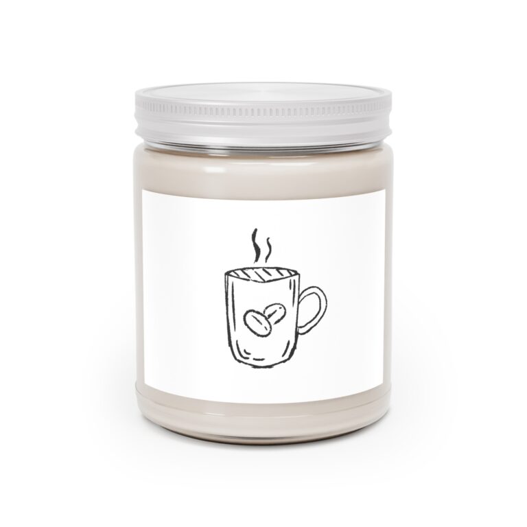 Scented Soy Candles with White Lid, 9oz
