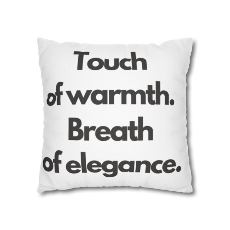 Spun Polyester Square Pillowcase