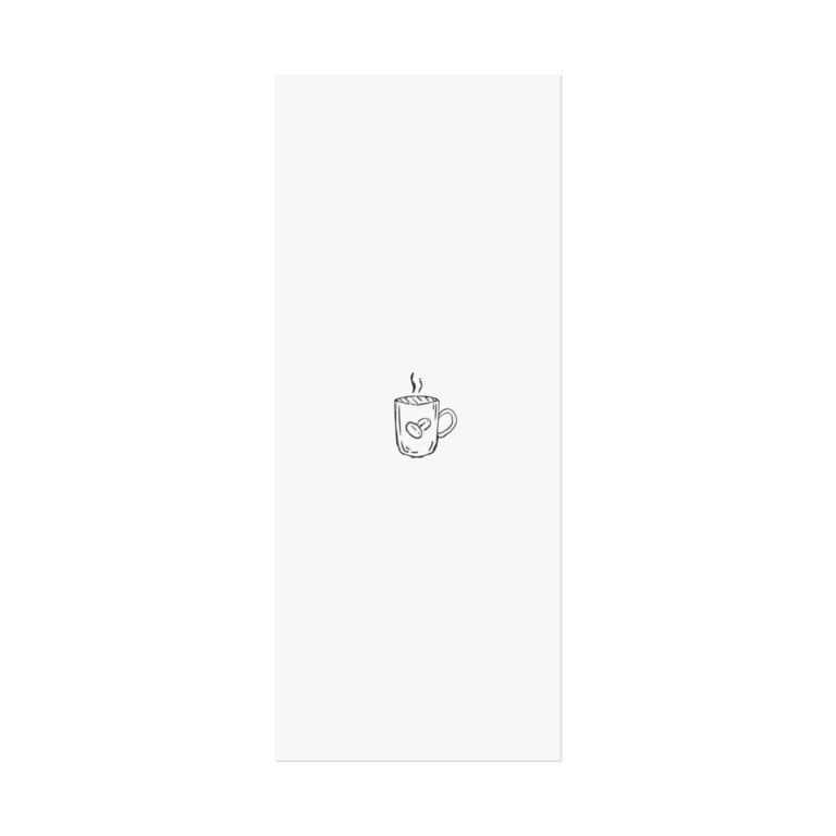 Fine Art Poster — Minimal Coffee Mug Illustration (Modern Kitchen Wall Art)