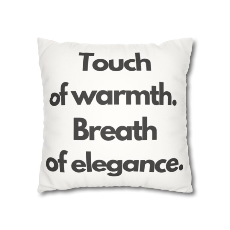 Faux Suede Square Pillowcase