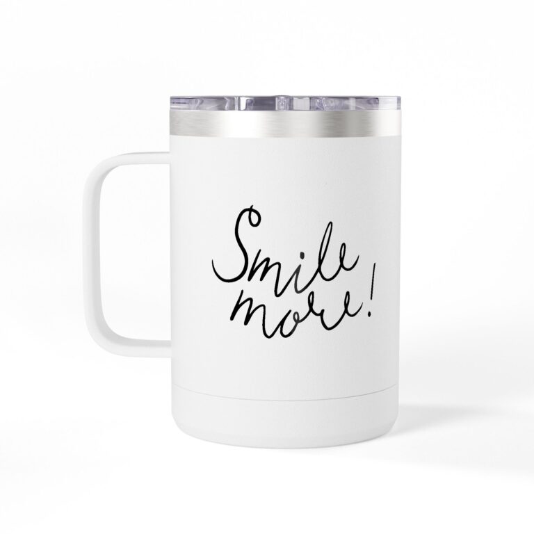 15oz Heart Trio Coffee Mug Tumbler — Insulated Travel Mug with Handle