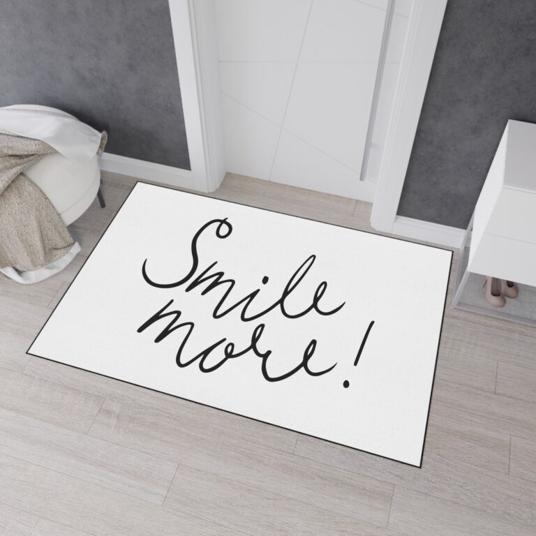 Smile More Doormat — Heavy Duty Entrance Floor Mat