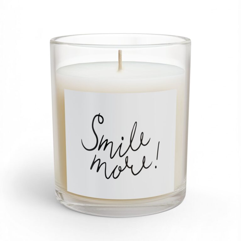 Smile More — Inspirational Glass Candle (11 oz)