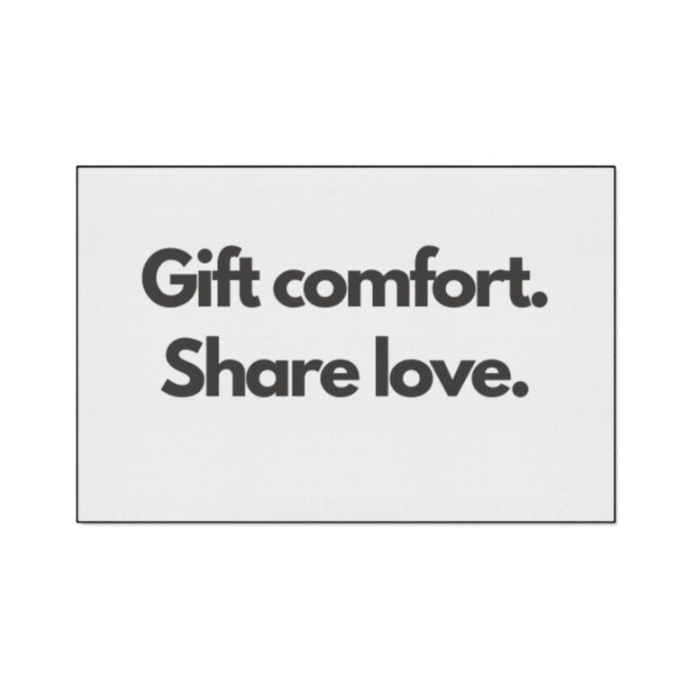 Heavy Duty Floor Mat — "Gift comfort. Share love." Durable Indoor/Outdoor Welcome Mat