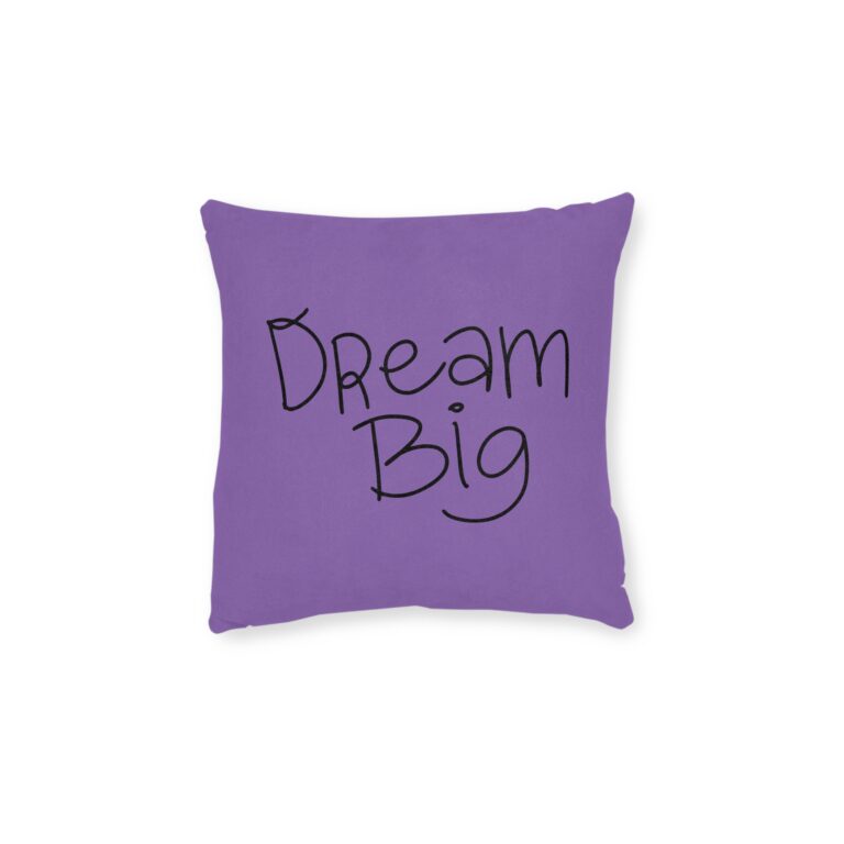 Square Pillow - Pink Back