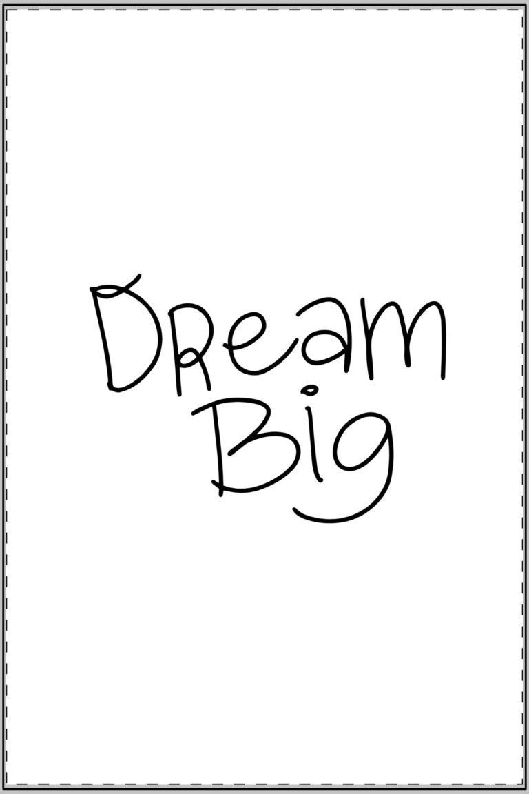 Dream Big Satin Poster — Inspirational Wall Art for Bedroom, Nursery, Office