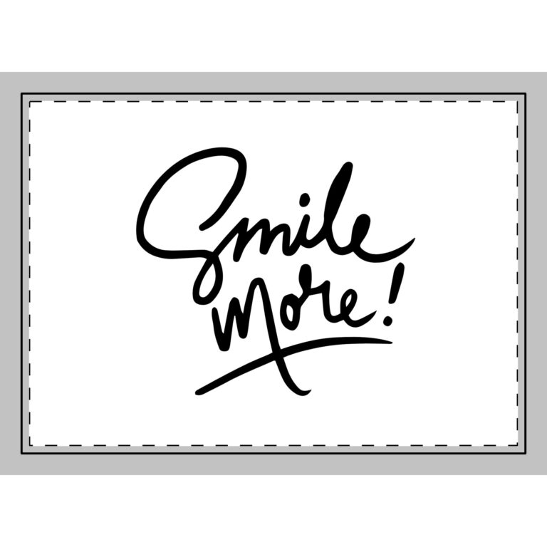 Smile More! Decorative Welcome Rug
