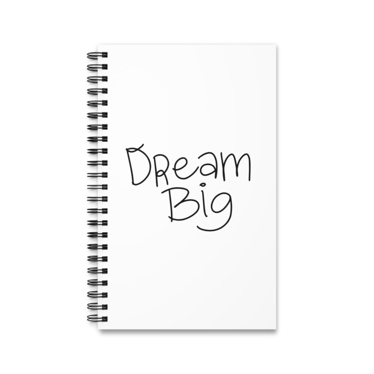 Dream Big Spiral Journal — Inspirational Notebook for Goals & Planning