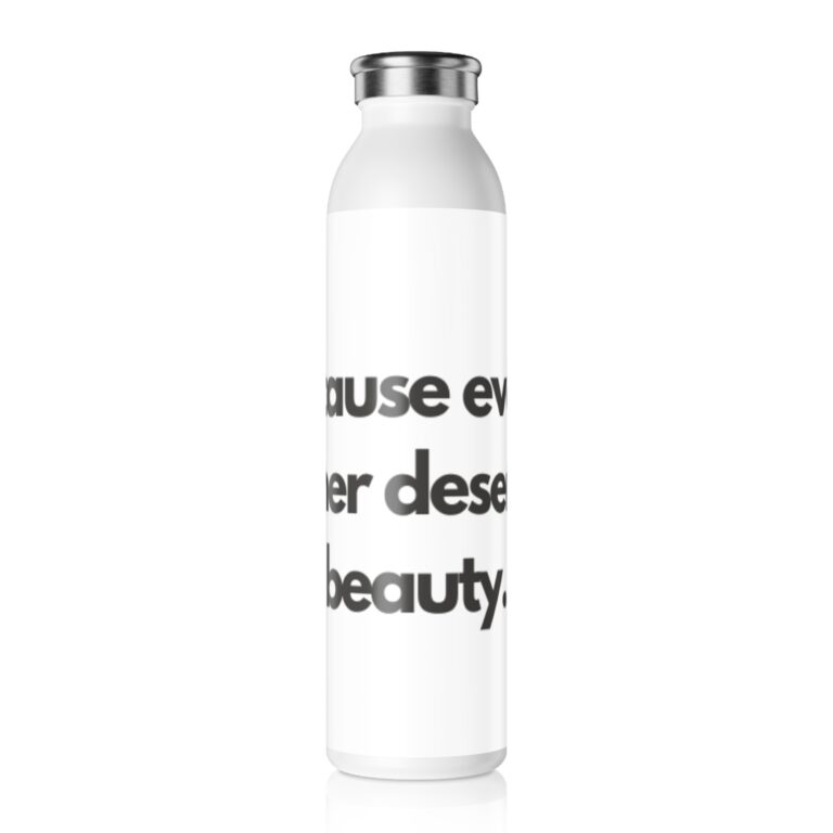 Slim Water Bottle — Minimalist Inspirational Quote Stainless Steel Bottle